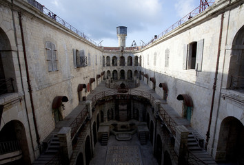 Fototapeta na wymiar View inside Fort Boyard - France, Europe