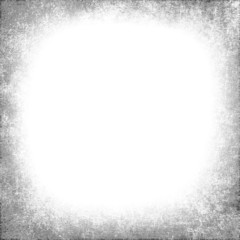 gray grunge frame on white background,with gray grunge vignette