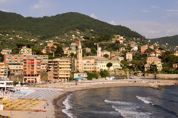 Recco village in Liguria, Italy