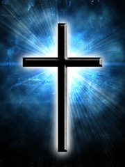 glowing cross