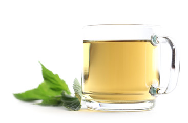 Nettle and freshly made nettle tea