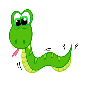cartoon snake, the symbol of 2013