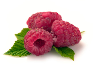 Raspberry with leaves © nikitos77