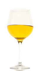 glass of wine isolated on white