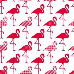 Seamless Pattern Red Flamingos Pattern © Jan Engel