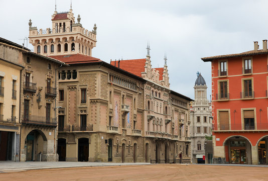 Plaza Mayor in Vic, Catalonia, Spain