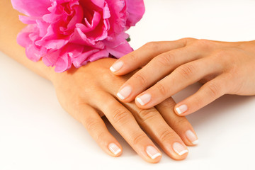 French manicure.