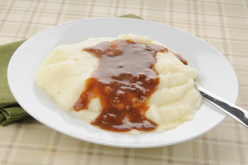 Mashed potatoes and gravy