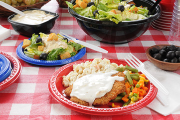 Chicken fried steak with country gravy