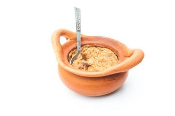 Khanom Mo Kaeng (egg custard with mung bean flour), Thai dessert