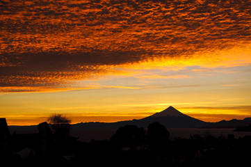 Sunrise at the volcano