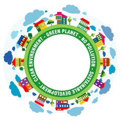 green planet background