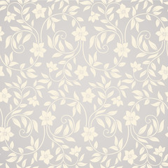 Seamless swirl floral background