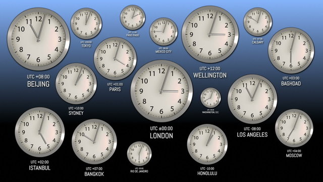 Time Zones - Clock 51 (HD)