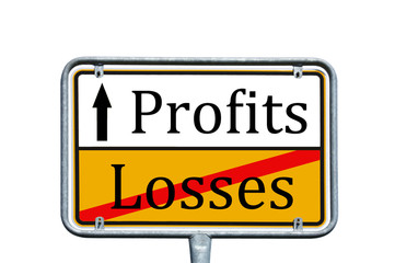 Sign - Losses / Profits