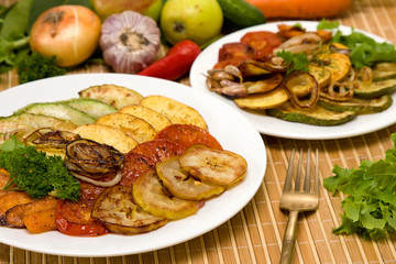 Baked vegetables