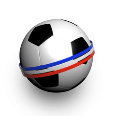 Obraz premium Pallone con bandiera francese