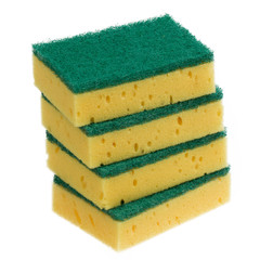 Kitchen sponge isolated