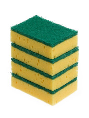 Kitchen sponge isolated