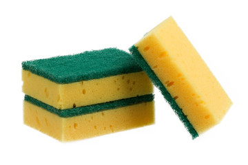 Kitchen sponge isolated