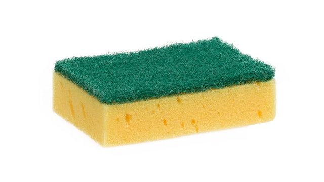 Kitchen sponge isolated