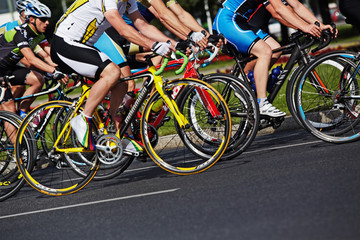 Fototapeta na wymiar rowerzystów wyścigowych
