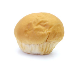 delicious buns with  isolated on white