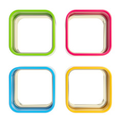 Four applet copyspace colorful boxes