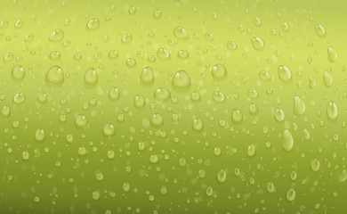 green water drops