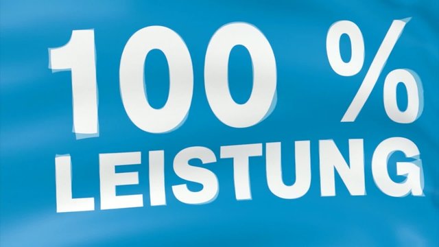 Banner 100% Leisteung