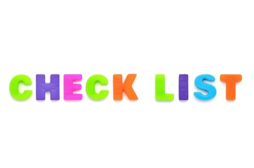 アルファベット　CHECK LIST