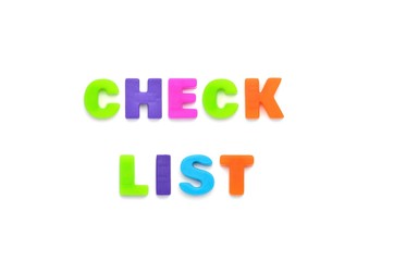 アルファベット　CHECK LIST