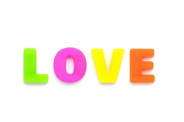 アルファベット　LOVE