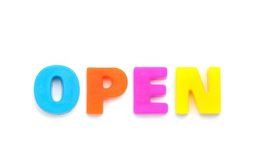 アルファベット　OPEN