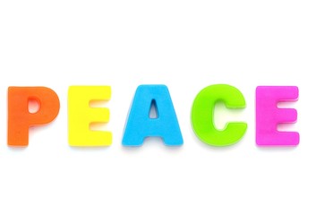 アルファベット　PEACE