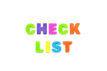アルファベット　CHECK　LIST