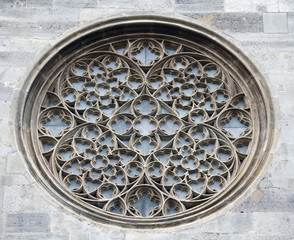 Rose window on St. Stephen’s Cathedral in Vienna