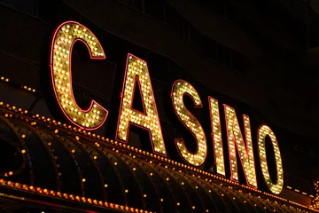 Deurstickers Casino teken © JJAVA