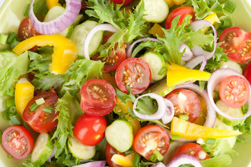 vegetable salad close-up