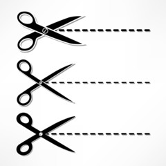 scissors cut lines