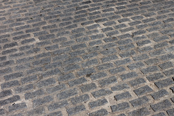 stone paved avenue street road