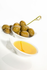 Olive oil background.