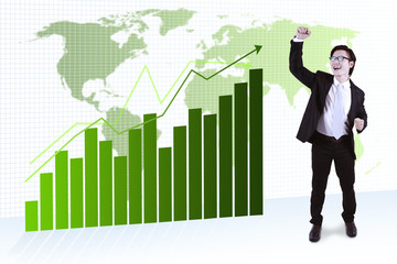 Successful asian businessman