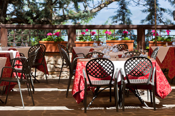 Outdoor cafe
