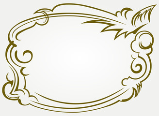 Calligraphic design element and page decoration