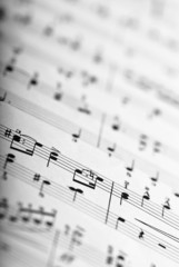 music sheet closeup