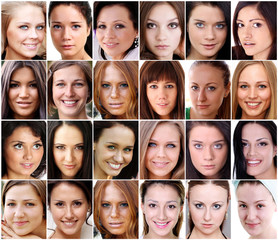 Portrait of beautiful young women