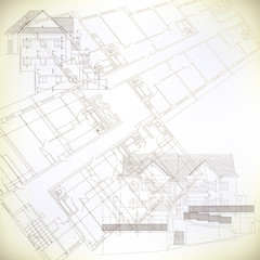 Architectural background. Part of architectural project