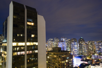 Late night at the office building