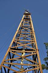 Old oil derrick in Kilgore Texas
